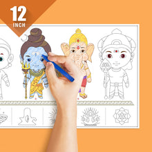 Load image into Gallery viewer, Hindu Mythology Reusable Colouring Roll
